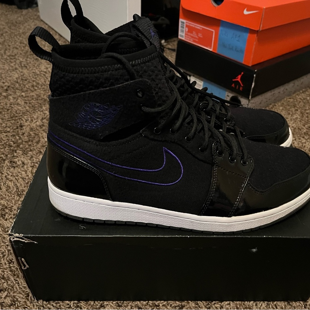 Nike Air Jordan Retro Ultra High “Space Jam” Black and Purple High Tops